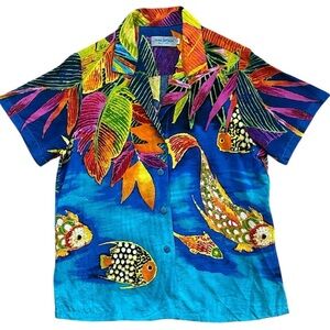 JAMS WORLD Montego Bay Hawaiian Shirt Size Small